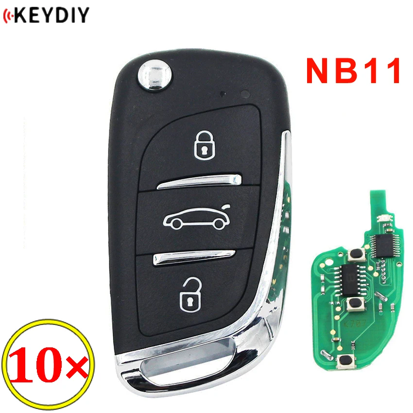 10pcs/lot Remote Key NB-Series NB11 for KD900 KD-X2 KEYDIY 3 button NB11-Multi Peugeot/Citroen/Honda | Автомобили и мотоциклы