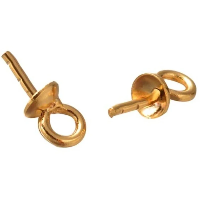 100pcs Stainless Steel Cup Pearl Bail Peg Pendant Making Golden Plated Jewelry Finding for Dangle Pendant Making
100pcs Stainless Steel Cup Pearl Bail Peg Pendant Making Golden Plated Jewelry Finding for Dangle Pendant Making