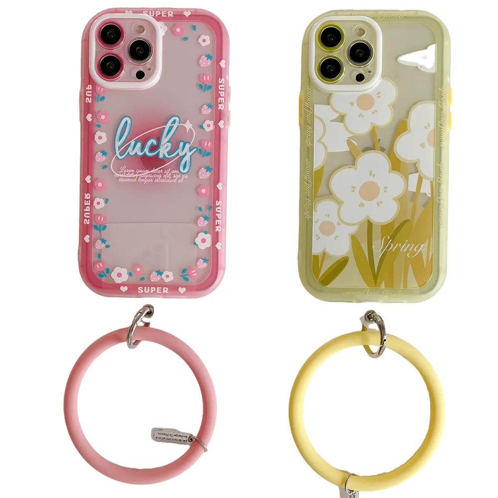Spring Flower Lucky Floral Shockproof Soft Case For iPhone 13 Pro Max 12 11 Lovely Armor TPU Cover Bracelet Ring Pendent Strap
Spring Flower Lucky Floral Shockproof Soft Case For iPhone 13 Pro Max 12 11 Lovely Armor TPU Cover Bracelet Ring Pendent Strap