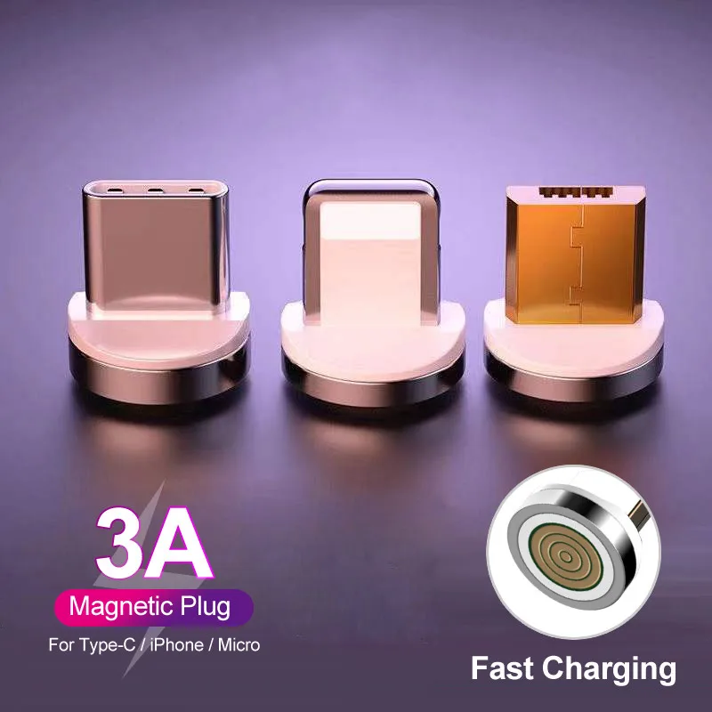 3A Round Magnetic Cable plug for Samsung S21 S22 Ultra Type C Micro USB C Plugs Fast Charging Adapter Phone Type-C Magnetic Plug
3A Round Magnetic Cable plug for Samsung S21 S22 Ultra Type C Micro USB C Plugs Fast Charging Adapter Phone Type-C Magnetic Plug