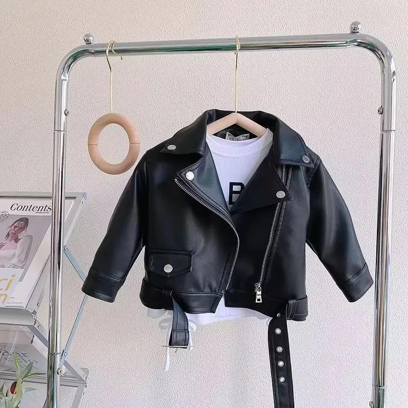 Spring Autumn Kids PU Leather Jacket Girls Baby Coats Fashion Child Outwear 2023New 2 3 4 5 6 7 Year
Spring Autumn Kids PU Leather Jacket Girls Baby Coats Fashion Child Outwear 2023New 2 3 4 5 6 7 Year