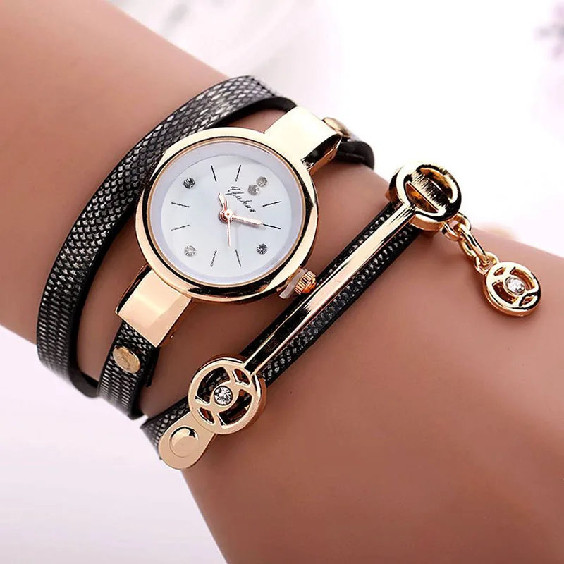 Women Quartz Wrist Watch Multi-layer Thin Pu Leather Bracelet Strap Watch Diamond Set Dial Fashion Classic Relogio Feminino
Women Quartz Wrist Watch Multi-layer Thin Pu Leather Bracelet Strap Watch Diamond Set Dial Fashion Classic Relogio Feminino
