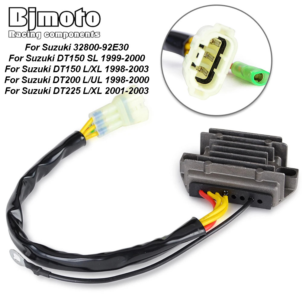 Motorcycle Voltage Regulator Rectifier For Suzuki DT150 SL 1999-2000 DT200 L/UL 1998-2000 DT225 L/XL 2001-2003 32800-92E30
Motorcycle Voltage Regulator Rectifier For Suzuki DT150 SL 1999-2000 DT200 L/UL 1998-2000 DT225 L/XL 2001-2003 32800-92E30