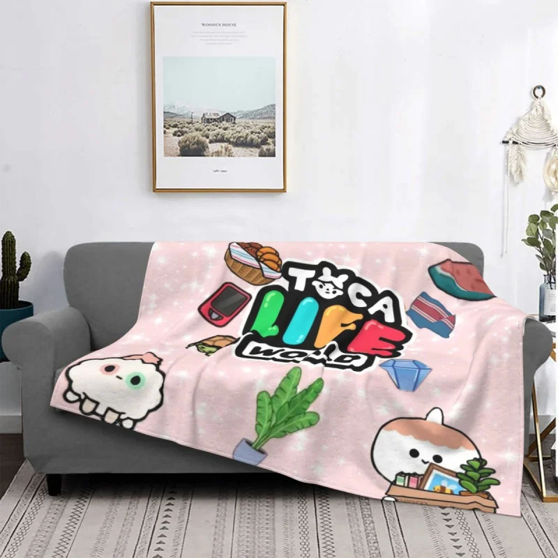 Toca Boca Toca Life World Anime Blankets cartoon game boys kids Fuzzy Vintage Breathable Throw Blanket for Bed Sofa Summer
Toca Boca Toca Life World Anime Blankets cartoon game boys kids Fuzzy Vintage Breathable Throw Blanket for Bed Sofa Summer