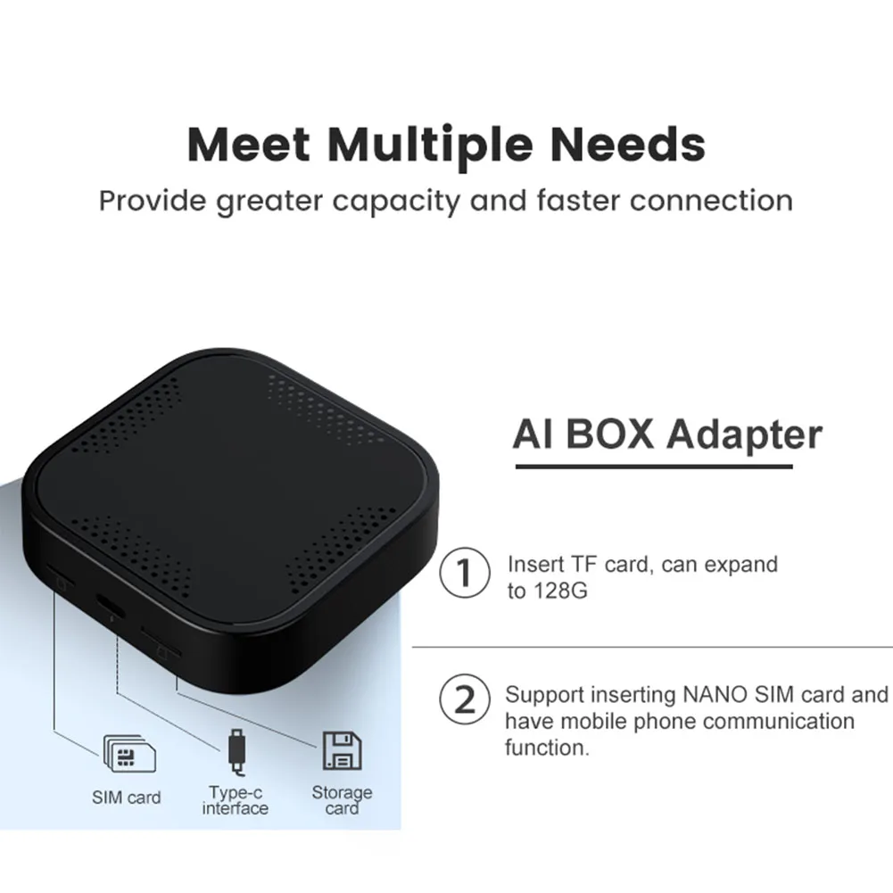 Car Wireless Carplay Ai Box 8-Core For For Original Multimedia Video Player Wireless Auto Built-in GPS + Glonass 4G+64G
Car Wireless Carplay Ai Box 8-Core For For Original Multimedia Video Player Wireless Auto Built-in GPS + Glonass 4G+64G