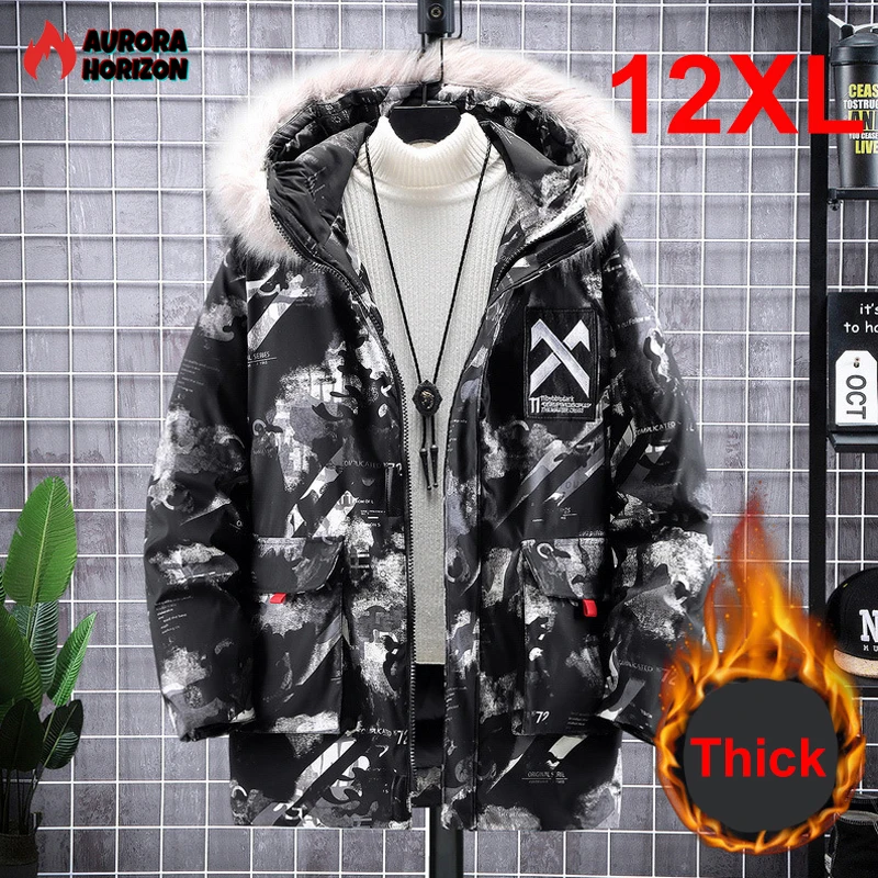 AuroraHorizon Men's Winter Parka 12XL 11XL Plus Size Jackets Fashion Thickened Camouflage Jacket Coat Male Outerwear Large Size
AuroraHorizon Men's Winter Parka 12XL 11XL Plus Size Jackets Fashion Thickened Camouflage Jacket Coat Male Outerwear Large Size
