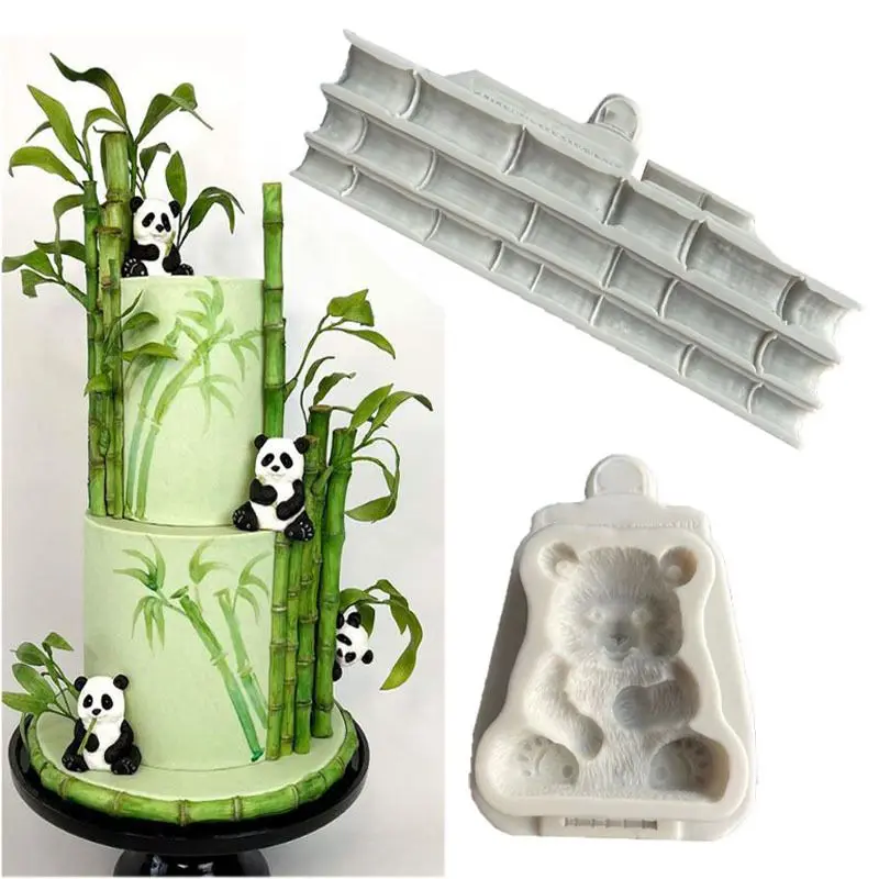 Silicone Mold Decoration FBamboo Panda shape Fondant Cake Chocolate Candy Molds Pastry Biscuits Mould DIY For Party Clay Mold
Silicone Mold Decoration FBamboo Panda shape Fondant Cake Chocolate Candy Molds Pastry Biscuits Mould DIY For Party Clay Mold