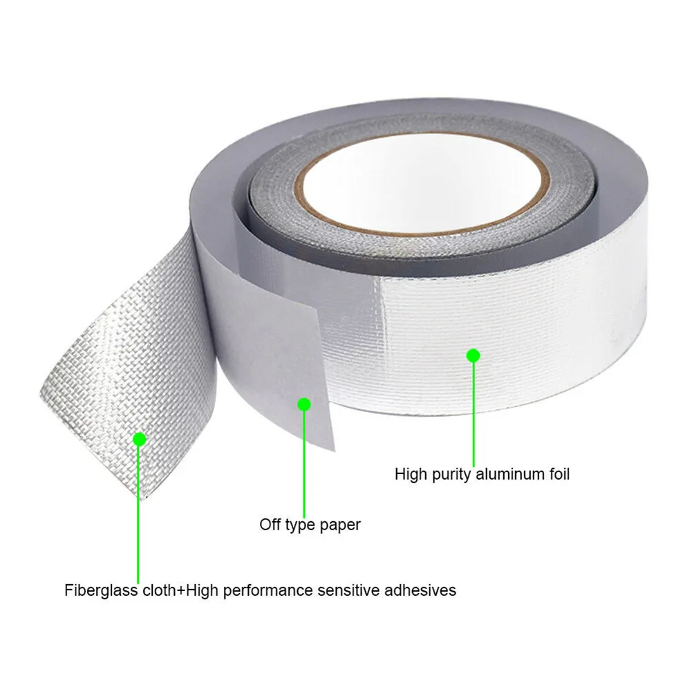 5cm*25m 1pc Car Auto Motorcycle Heat Shield Wrap Tape Auto Exhaust Pipe Adhesive Reflective Aluminum Manifold Exhaust Pipe Tape
5cm*25m 1pc Car Auto Motorcycle Heat Shield Wrap Tape Auto Exhaust Pipe Adhesive Reflective Aluminum Manifold Exhaust Pipe Tape