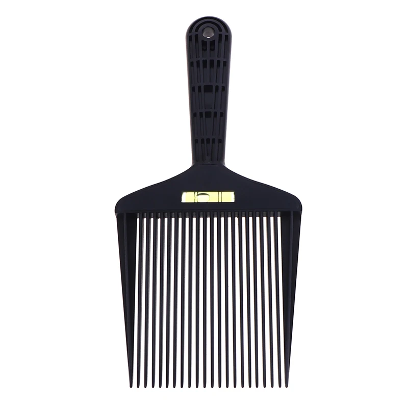 

1PC Professional Black Hair Trimming Flat Comb Men Hairdressing Clipper Level Flattoper Comb Hair Styling Tool
