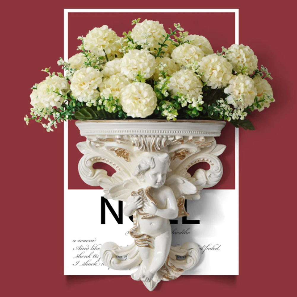 Stereoscopic Wall Hanging Garden Flower Pot Plaster Cupid Art Crafts Rococo Corbel Living Room Shelf Home Decoration Angel Shape
Stereoscopic Wall Hanging Garden Flower Pot Plaster Cupid Art Crafts Rococo Corbel Living Room Shelf Home Decoration Angel Shape