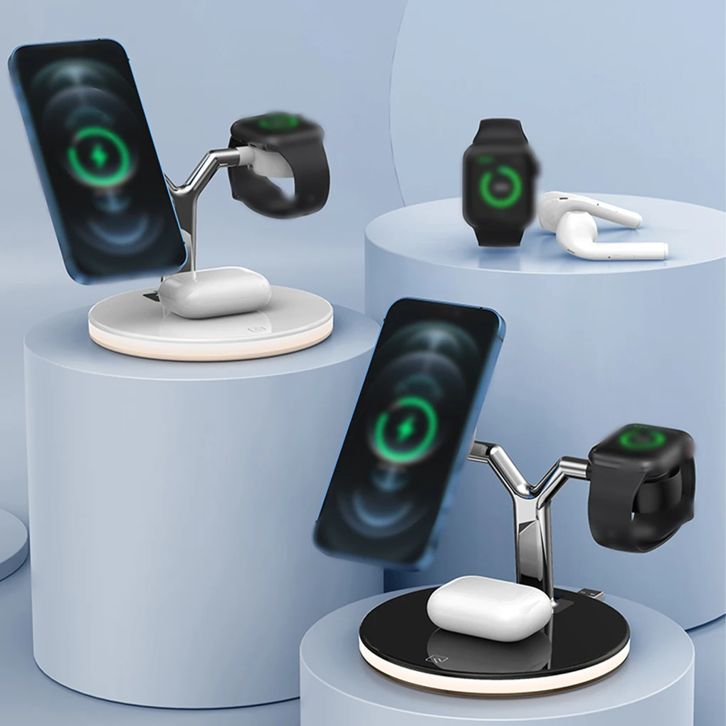 3 in 1 Smart Charger Phone Watch Headset Automatic Charging Dock Station Household Office Docking Stand Pad with Cable
3 in 1 Smart Charger Phone Watch Headset Automatic Charging Dock Station Household Office Docking Stand Pad with Cable