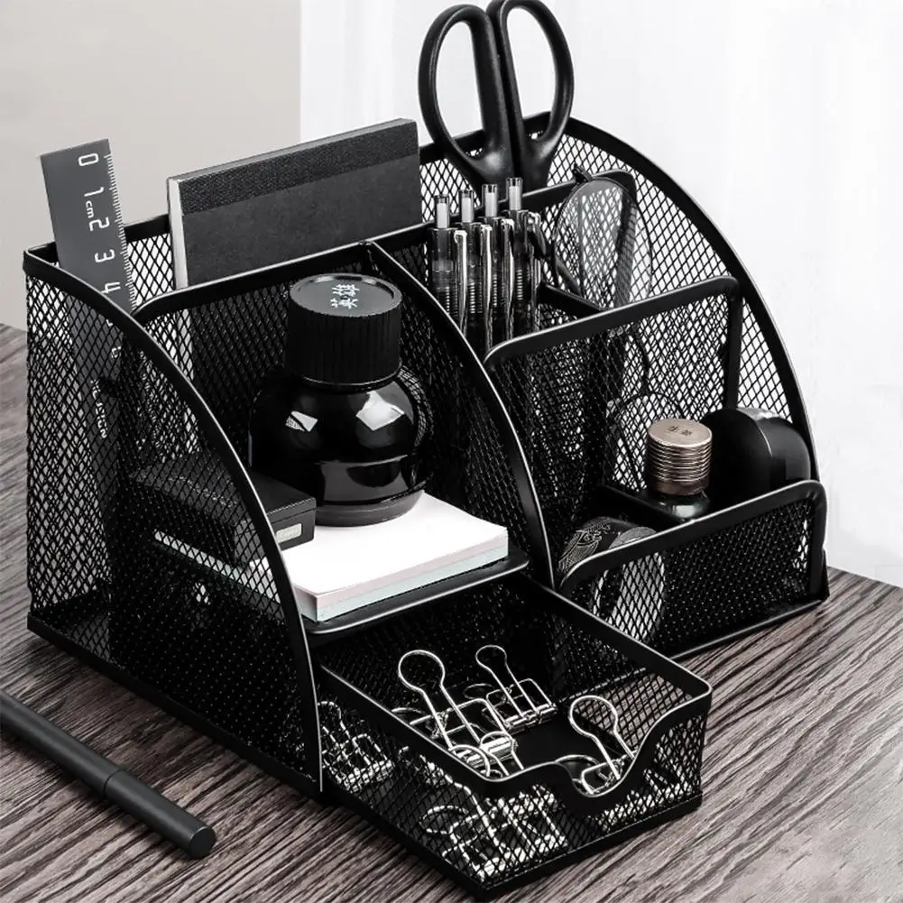 Desktop Organizer Pen Holder With 7 Compartments 9200 Storage Box Multifunctional Storage Stand Box School Office Stationery
Desktop Organizer Pen Holder With 7 Compartments 9200 Storage Box Multifunctional Storage Stand Box School Office Stationery