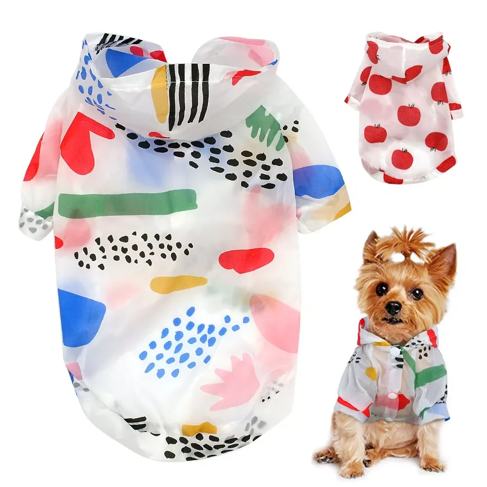 2022NEW Dog Raincoat Sun-proof Clothing Summer Sun Protection Hoodie Small Dog Clothes Print Poncho for Small Medium Pets Puppy
2022NEW Dog Raincoat Sun-proof Clothing Summer Sun Protection Hoodie Small Dog Clothes Print Poncho for Small Medium Pets Puppy
