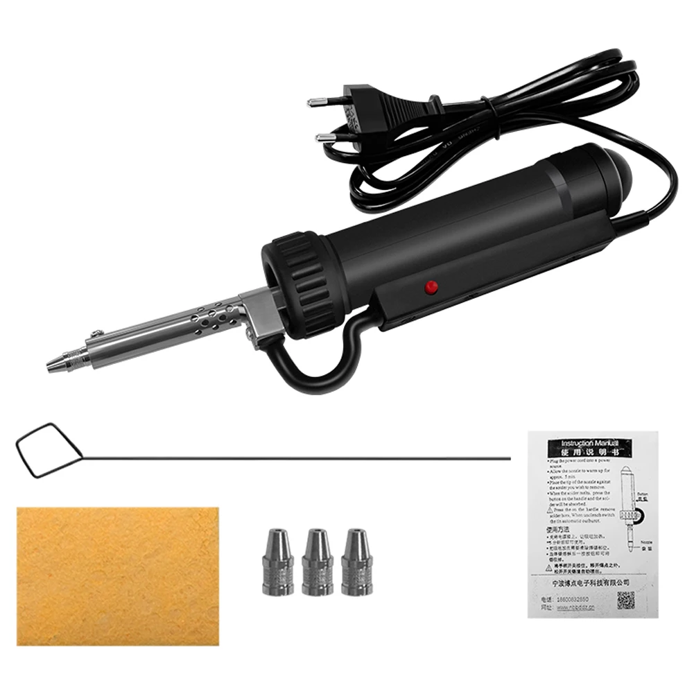 1pcs Portable Electric Tin Absorber Strong Suction Speed Heating Repair Tool-circuit Board Component Demolition Tool Accessories
1pcs Portable Electric Tin Absorber Strong Suction Speed Heating Repair Tool-circuit Board Component Demolition Tool Accessories