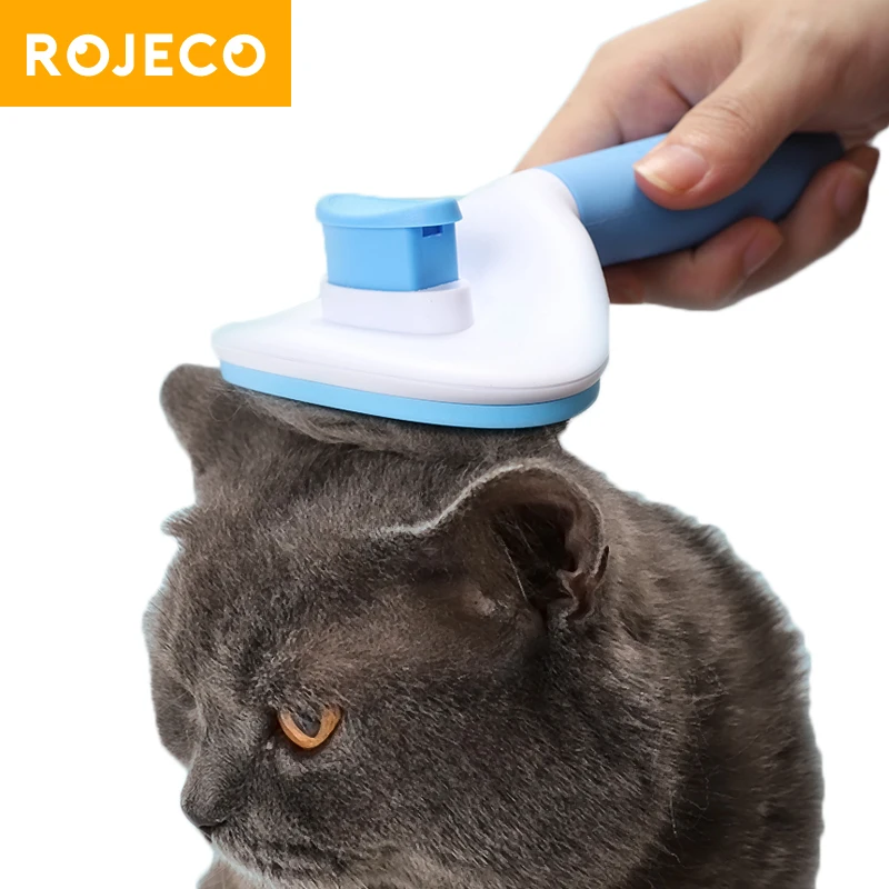 ROJECO Dog Hair Removal Comb Pet Cat Massage Comb Grooming Tool Automatic Cat Brush Hair Remover Comb for Dogs Removes Trimming
ROJECO Dog Hair Removal Comb Pet Cat Massage Comb Grooming Tool Automatic Cat Brush Hair Remover Comb for Dogs Removes Trimming