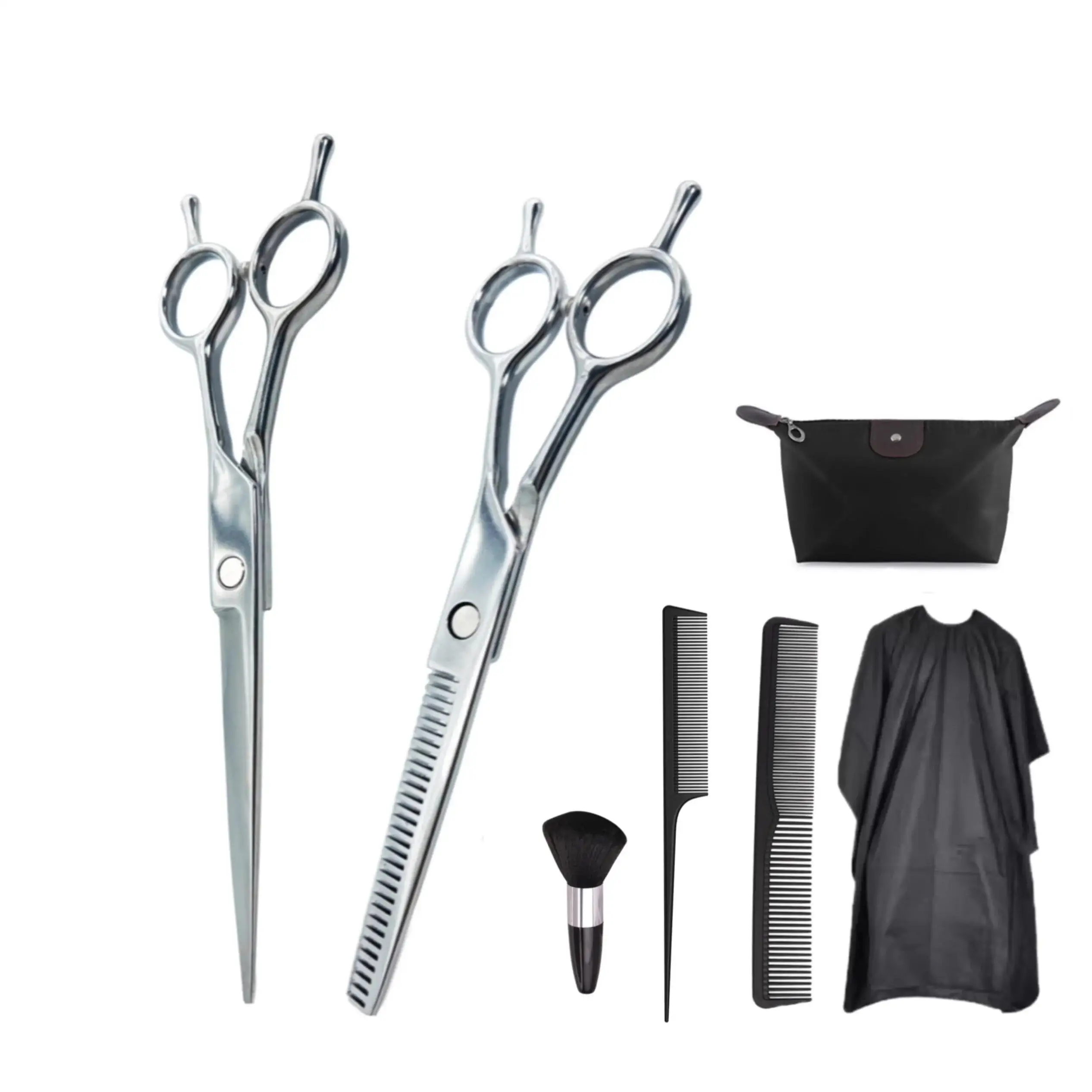 Professional Hairdressing Scissors 7'' Hair Scissors JP Stainless Steel Hairdresser's Scissor Set
Professional Hairdressing Scissors 7'' Hair Scissors JP Stainless Steel Hairdresser's Scissor Set