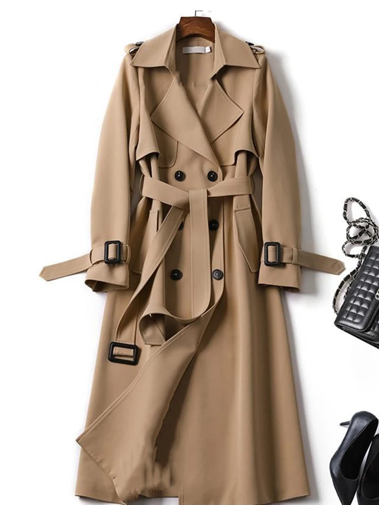 KBAT 2023 Spring Long Trench Coat Casual Elegant Jacket Korean Fashion Women's Windbreaker Coat Ladies Office Streetwear
KBAT 2023 Spring Long Trench Coat Casual Elegant Jacket Korean Fashion Women's Windbreaker Coat Ladies Office Streetwear