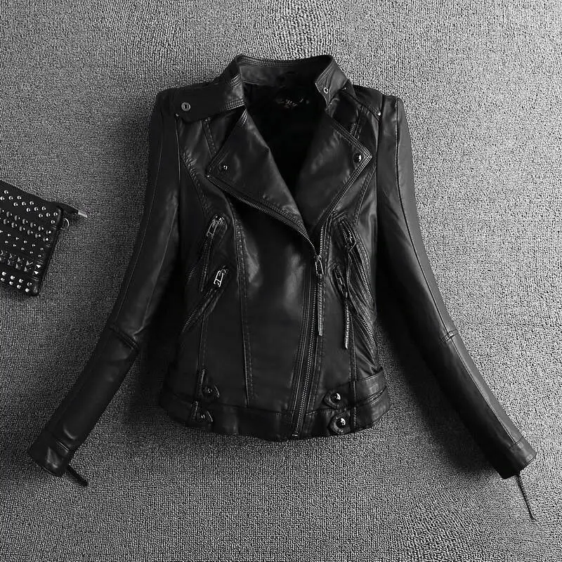 2023 New Spring And Autumn Leather Coat Women Casual Versatile Slim Short Motorcycle Leather Jacket
2023 New Spring And Autumn Leather Coat Women Casual Versatile Slim Short Motorcycle Leather Jacket
