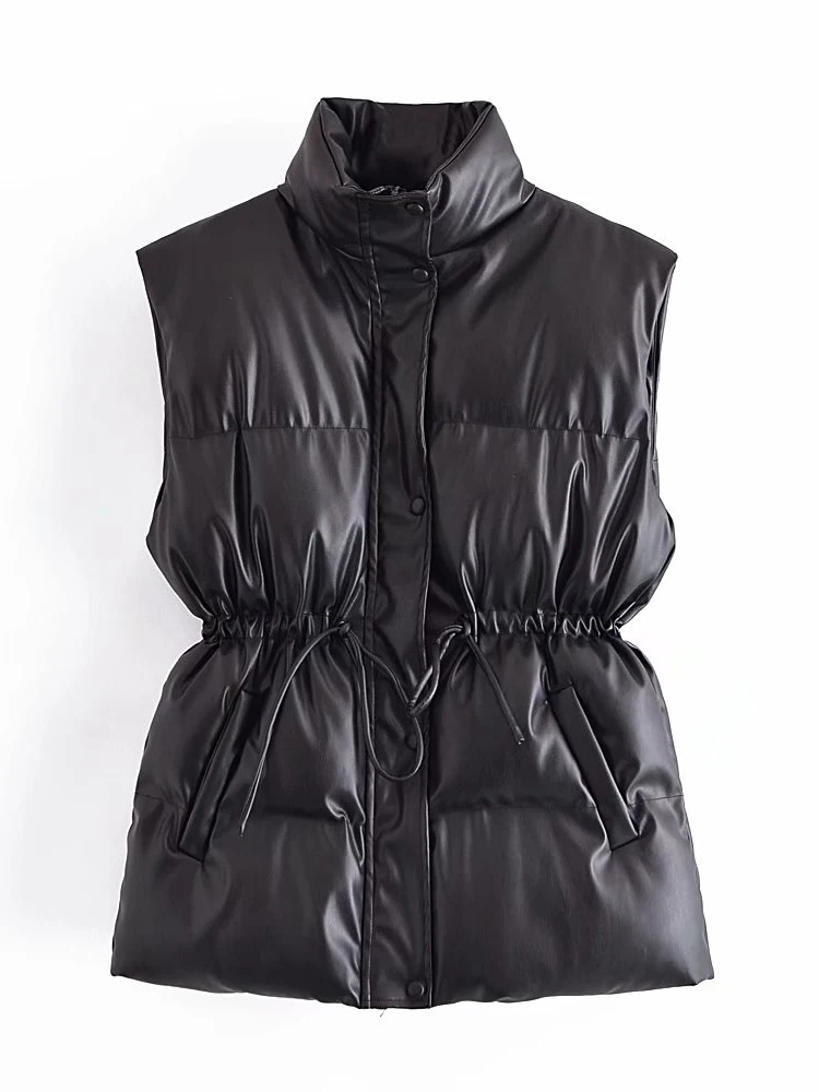 Women Black Sleeveless Leather Vest 2021 Autumn Winter Fashion Ladies Casual Waist Jacket Femal Loose Thick Warm Vest Coat
Women Black Sleeveless Leather Vest 2021 Autumn Winter Fashion Ladies Casual Waist Jacket Femal Loose Thick Warm Vest Coat