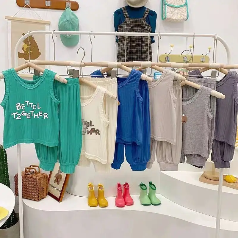 2022 New Children'S Vest Summer Clothes Korean Version Boys And Girls Home Clothes Suits Cool And Breathable Outdoor Clothes
2022 New Children'S Vest Summer Clothes Korean Version Boys And Girls Home Clothes Suits Cool And Breathable Outdoor Clothes