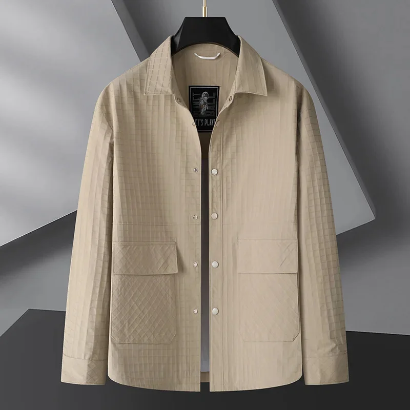 2023 Plsu Size 6XL 7XL 8XL Men's Classic Plaid Thin Jackets Autumn Casual Baggy Lapel Male Brand Clothing Khaki Gray Black Coats
2023 Plsu Size 6XL 7XL 8XL Men's Classic Plaid Thin Jackets Autumn Casual Baggy Lapel Male Brand Clothing Khaki Gray Black Coats