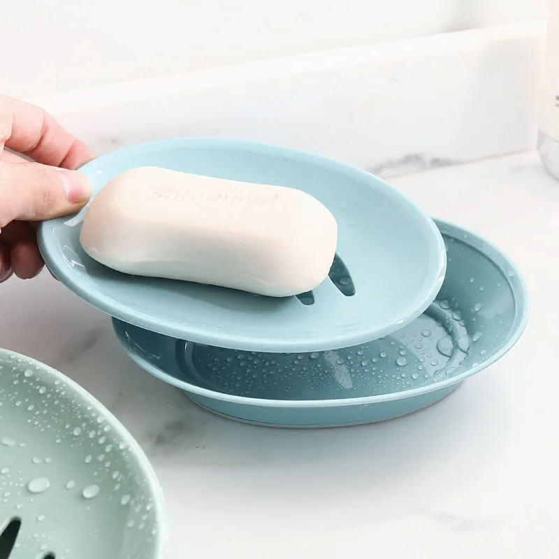 Household Bathroom European-style Oval Soap Box Plastic Simple Double-drain Soaps Dish Bathroom Face Soaps Holder Soap Box
Household Bathroom European-style Oval Soap Box Plastic Simple Double-drain Soaps Dish Bathroom Face Soaps Holder Soap Box