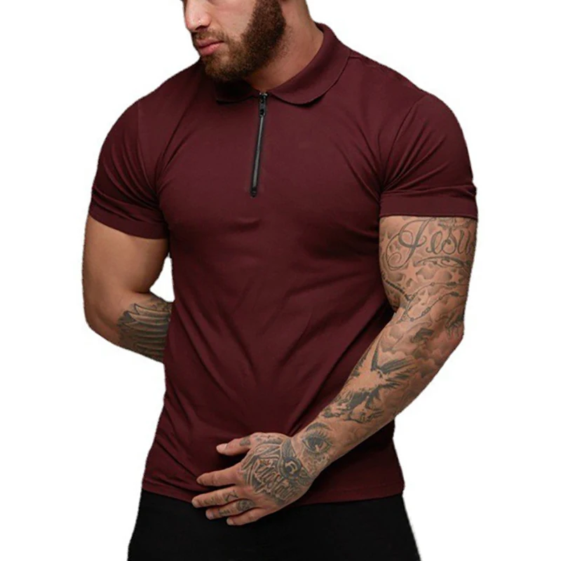 New Summer Fashion Polo Shirt Mens Stretch Cotton Sports Polos Male Zipper Short Sleeve Slim Fit T Shirt Casual Gym Clothing
New Summer Fashion Polo Shirt Mens Stretch Cotton Sports Polos Male Zipper Short Sleeve Slim Fit T Shirt Casual Gym Clothing