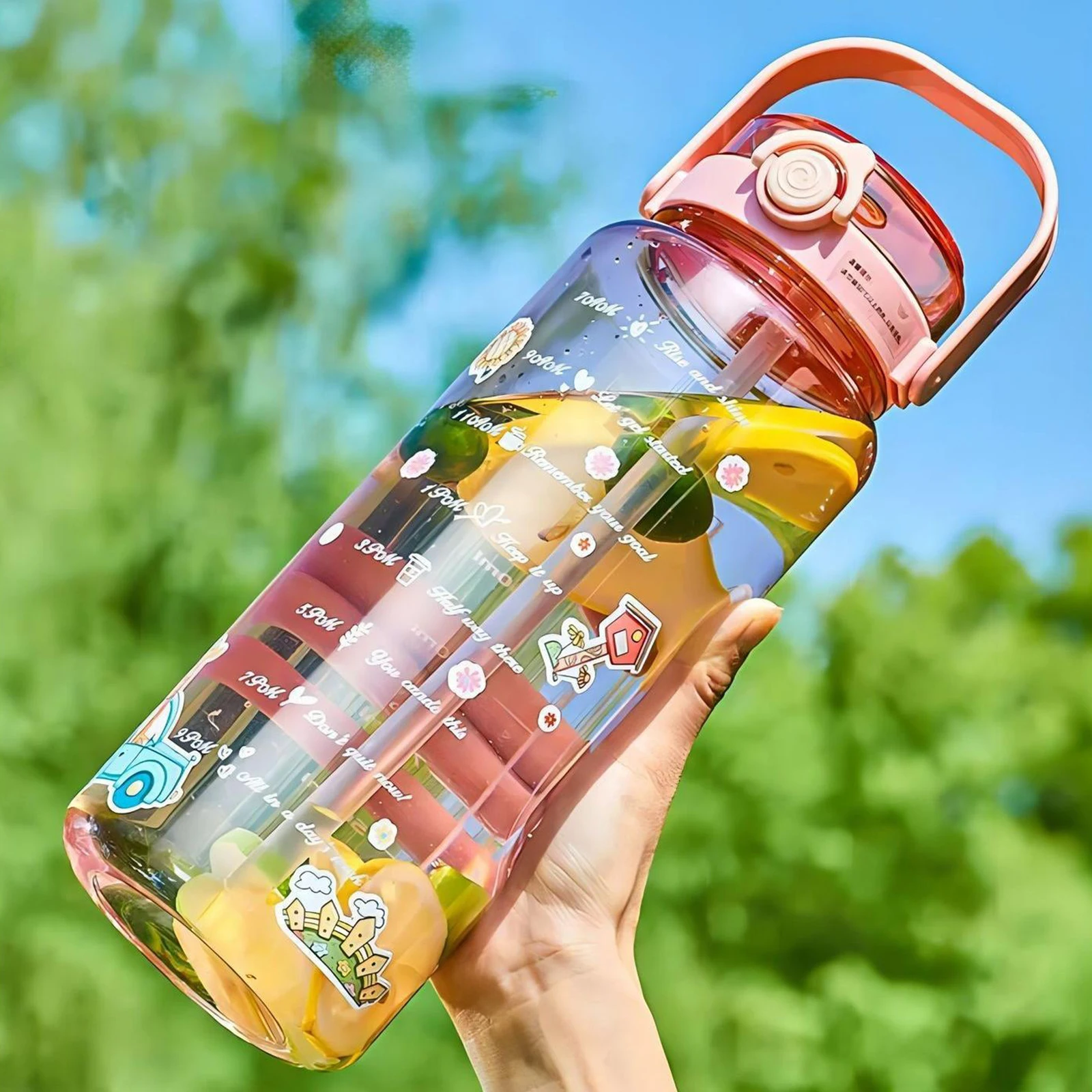 64oz Water Bottles Time Marker Sports Leakproof High-temperature Resistant Sport Water Bottles With Straw Capacity Scale
64oz Water Bottles Time Marker Sports Leakproof High-temperature Resistant Sport Water Bottles With Straw Capacity Scale