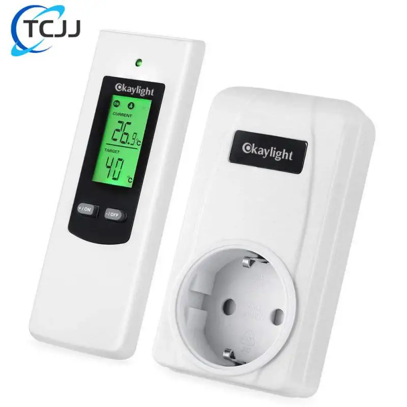 With Remote Control Plug In Thermostat For Heater Wireless Thermostat Lcd Display Heating Cooling Mode Temperature Controller
With Remote Control Plug In Thermostat For Heater Wireless Thermostat Lcd Display Heating Cooling Mode Temperature Controller