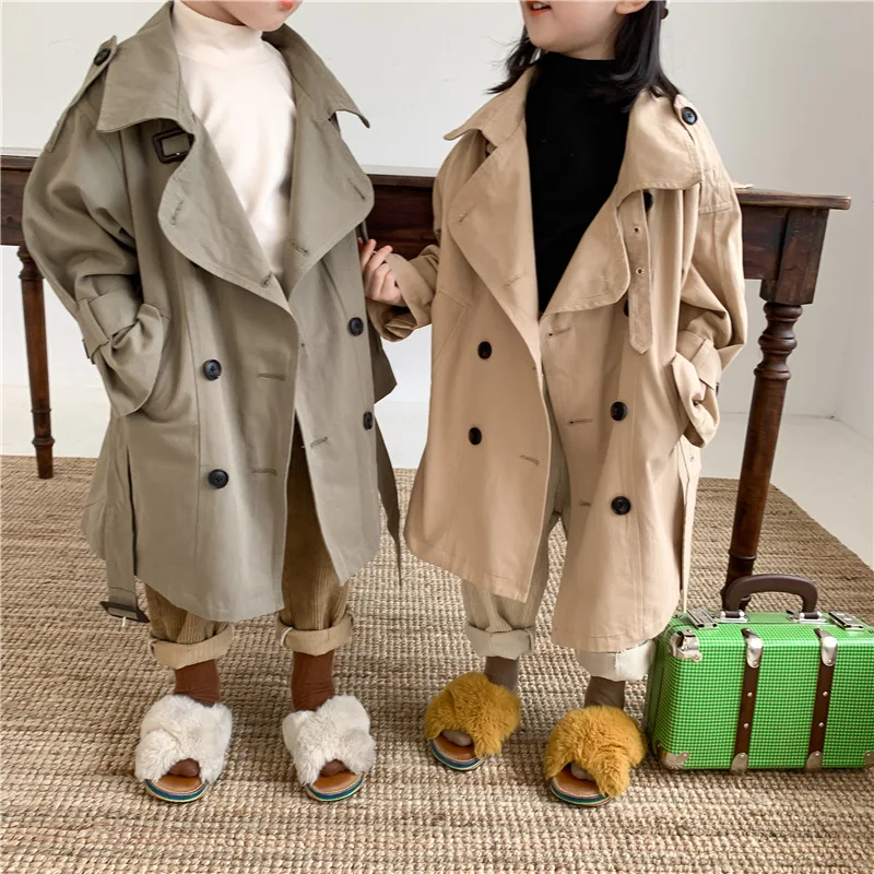 HoneyCherry Autumn New Children's Long Lapel Windbreaker Jacket Fashion Solid Color Windbreaker Kids Coat
HoneyCherry Autumn New Children's Long Lapel Windbreaker Jacket Fashion Solid Color Windbreaker Kids Coat
