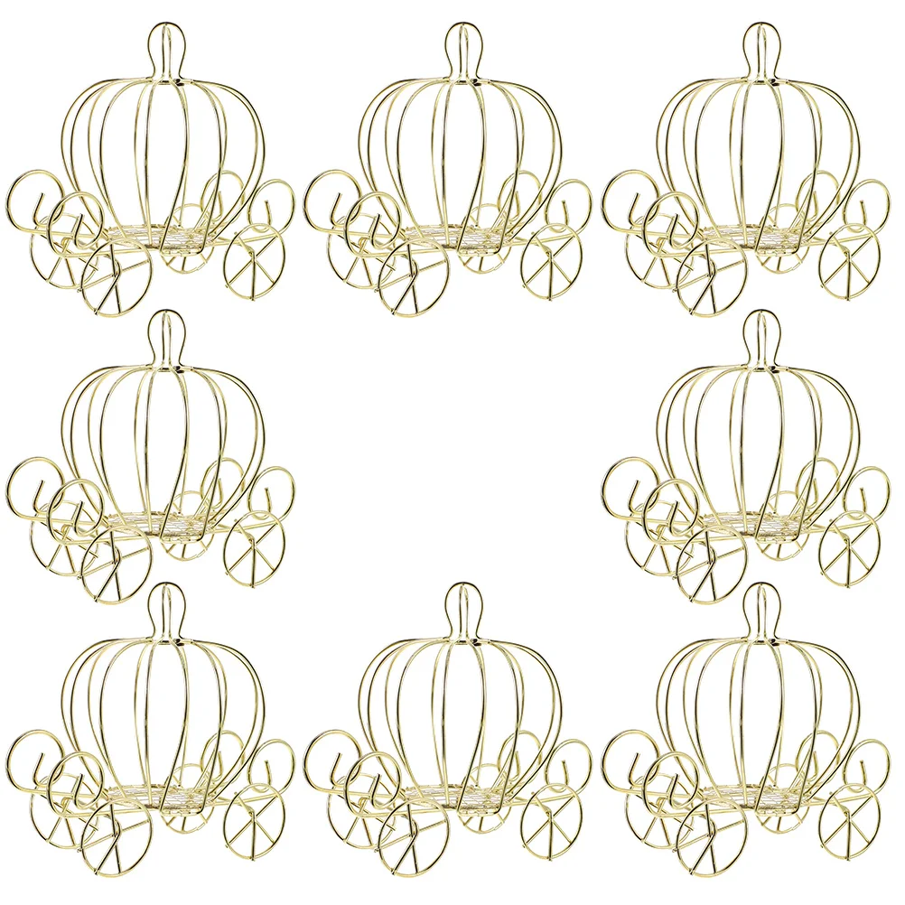 8 Pcs Gold Decor Wedding Candy Cart Pumpkin Carriage Party Metal Valentines Day Centerpiece
8 Pcs Gold Decor Wedding Candy Cart Pumpkin Carriage Party Metal Valentines Day Centerpiece