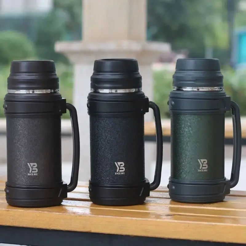 304 Stainless Steel Big Capacity Thermos Bottle 1L/2L Outdoor Travel Coffee Mugs Thermal Vaccum Water Bottle Thermal Mug
304 Stainless Steel Big Capacity Thermos Bottle 1L/2L Outdoor Travel Coffee Mugs Thermal Vaccum Water Bottle Thermal Mug