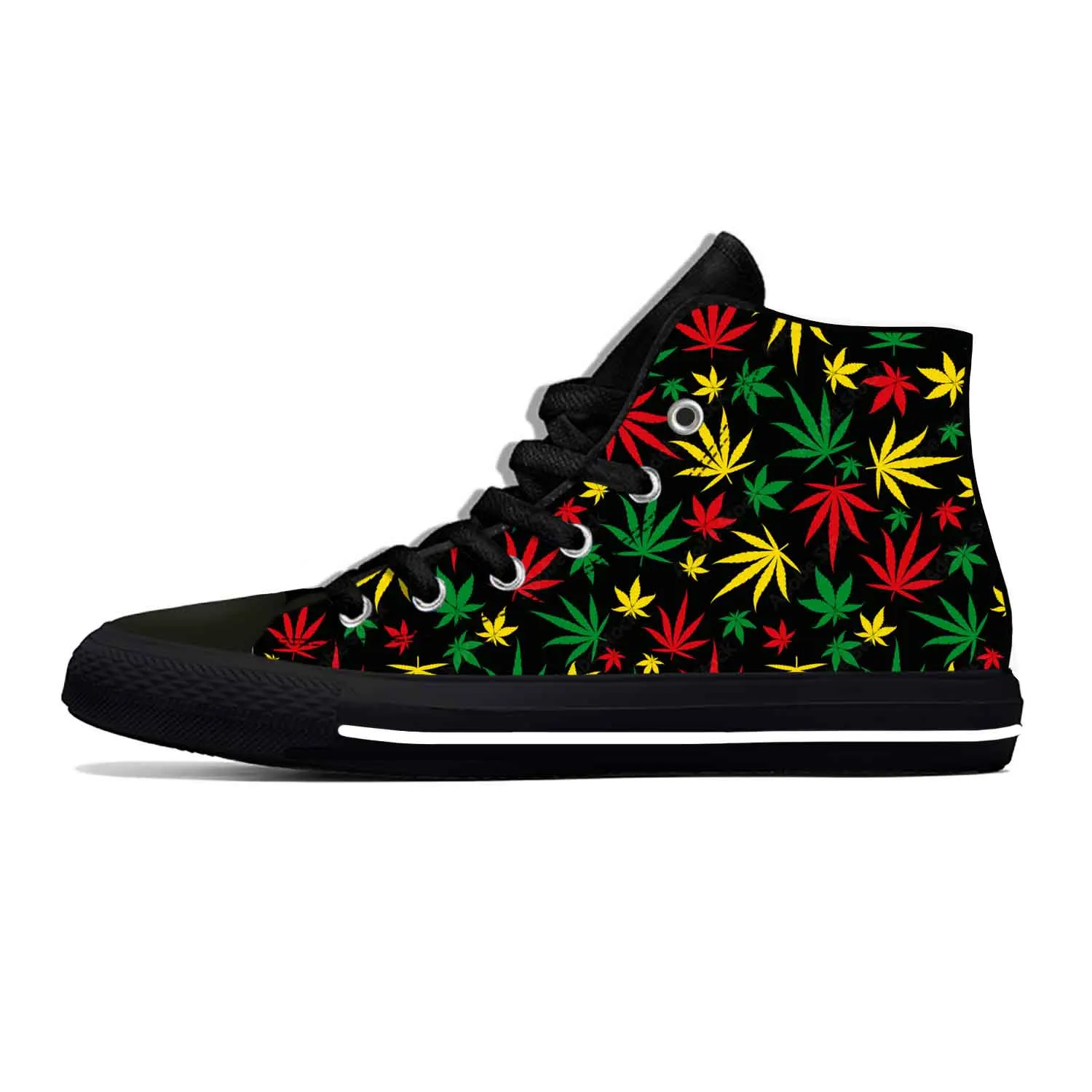 Reggae Rasta Leaf Weed Pot Rastafarian Marijuana Casual Cloth Shoes High Top Lightweight Breathable 3D Print Men Women Sneakers
Reggae Rasta Leaf Weed Pot Rastafarian Marijuana Casual Cloth Shoes High Top Lightweight Breathable 3D Print Men Women Sneakers