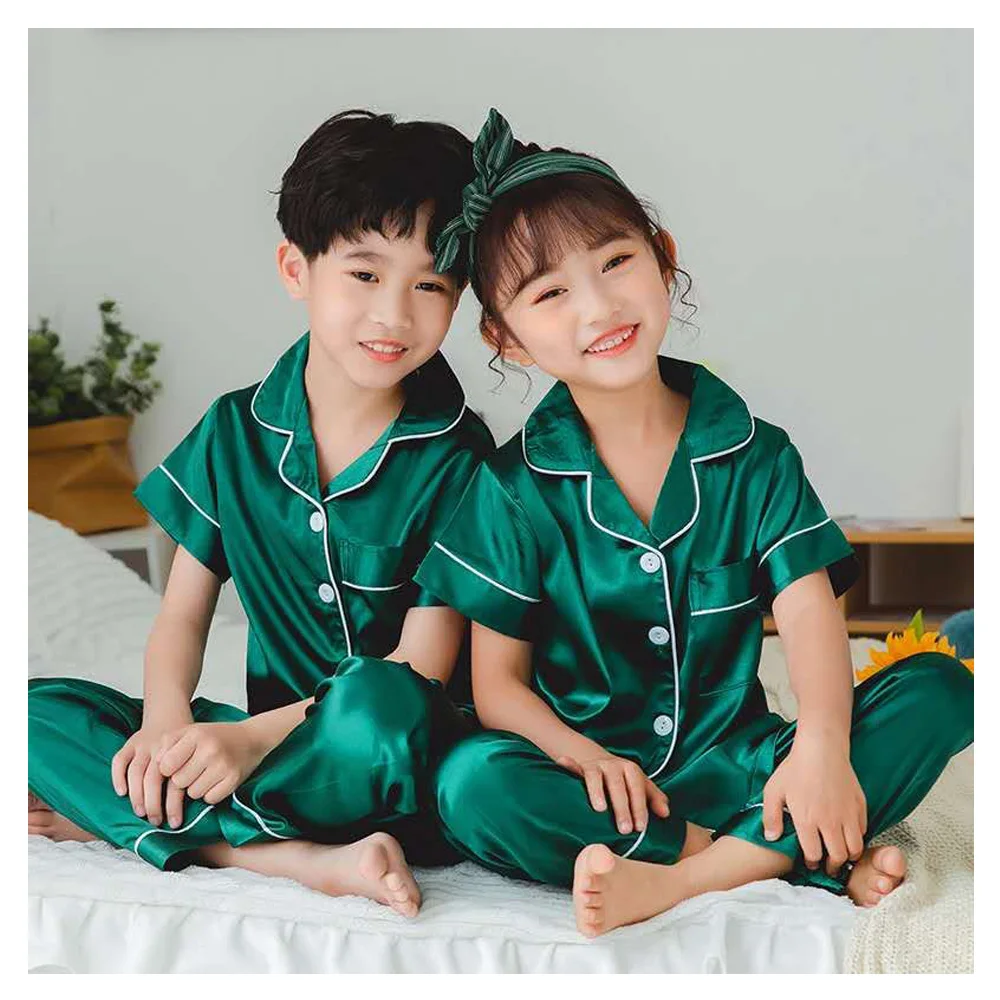 Summer Girl Sleeve Clothes Set Teens Silk Short Pant And Pyjama New Long Sleepwear Kids Sets For Girl Pyjamas Pajamas Satin
Summer Girl Sleeve Clothes Set Teens Silk Short Pant And Pyjama New Long Sleepwear Kids Sets For Girl Pyjamas Pajamas Satin