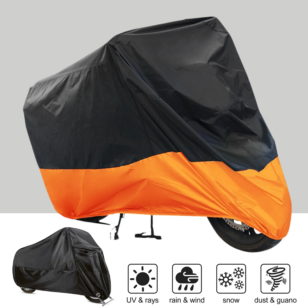 Waterproof Motorcycle Cover All Season Dustproof UV Protective Outdoor Indoor Scooter Wear-resistant Polyester Motorbike Cover
Waterproof Motorcycle Cover All Season Dustproof UV Protective Outdoor Indoor Scooter Wear-resistant Polyester Motorbike Cover
