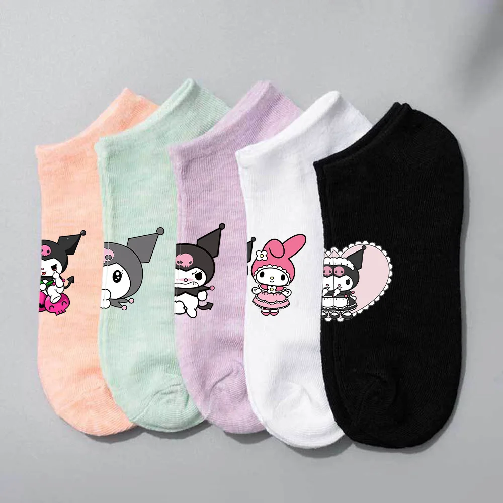 Sanrio Kuromi Peripheral Two-dimensional Short Multi-color Boat Socks Fashion Socks Students Casual Colorful Cotton Socks
Sanrio Kuromi Peripheral Two-dimensional Short Multi-color Boat Socks Fashion Socks Students Casual Colorful Cotton Socks