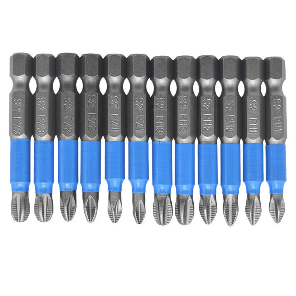 12pcs 50mm Alloy Steel Non-slip Screwdriver Bit Set For Electric Impact Drill Ph1/Ph2/Ph3/Pz1/Pz2/Pz3 Hand Tools
12pcs 50mm Alloy Steel Non-slip Screwdriver Bit Set For Electric Impact Drill Ph1/Ph2/Ph3/Pz1/Pz2/Pz3 Hand Tools