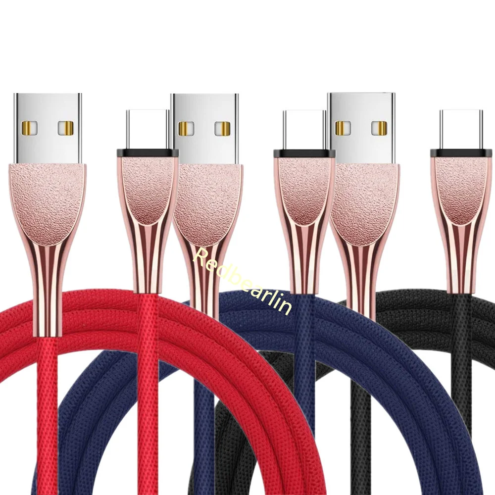 200pcs/lot Fast Charging Fabric Metal Alloy Type c USb-C Micro USb Cable 1M 2M 3M 3A For Samsung Galaxy note 10 S20 htc Xiaomi
200pcs/lot Fast Charging Fabric Metal Alloy Type c USb-C Micro USb Cable 1M 2M 3M 3A For Samsung Galaxy note 10 S20 htc Xiaomi