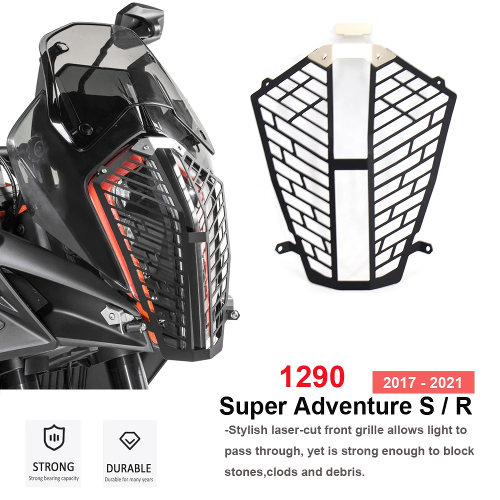 For 1290 Super Adventure S/R 2021-2017 2020 2019 2018 New Motorcycle Headlight Guard Protection Protector Front Lamp Cover
For 1290 Super Adventure S/R 2021-2017 2020 2019 2018 New Motorcycle Headlight Guard Protection Protector Front Lamp Cover