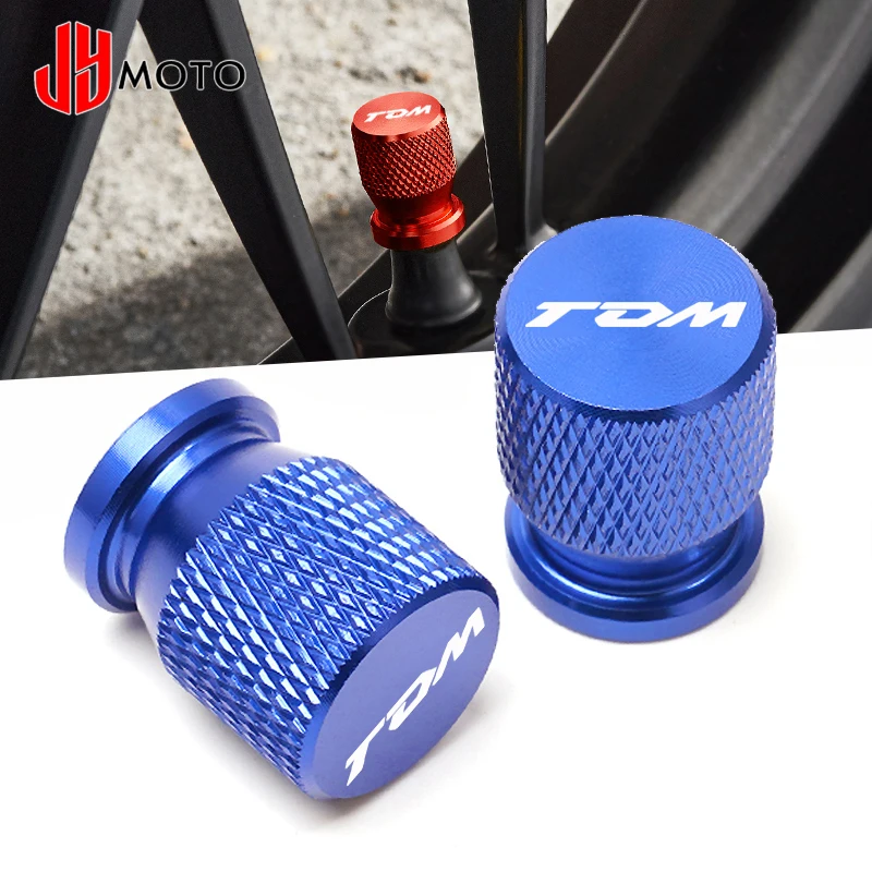 

With LOGO TDM For YAMAHA TDM850 TDM900 TDM 850 900 All Years CNC Aluminum Tyre Valve Air Port Cover Cap Motorcycle Accessories