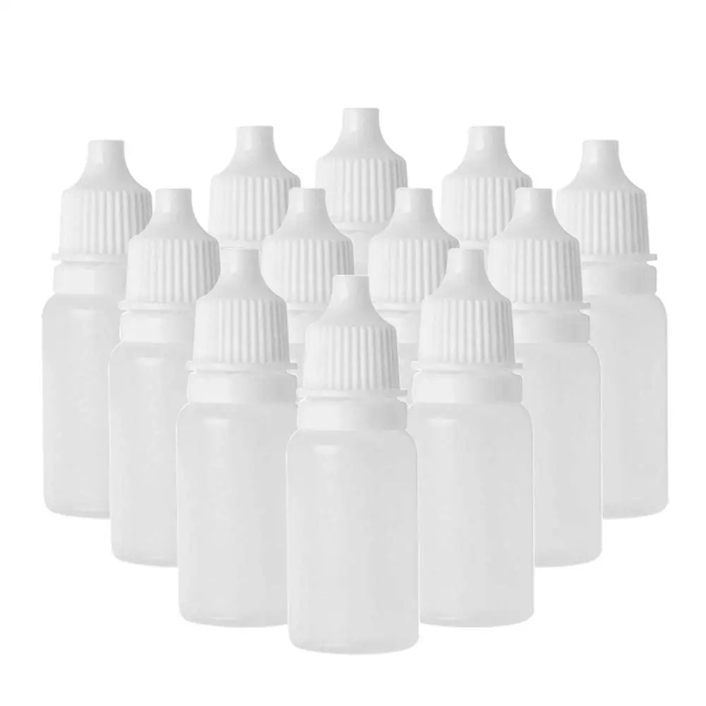

100PCS 5/10/15/20/30/50/100ml Plastic PE Dropper Drop Bottles Empty Applicator Drop Squeezable Eye Liquid Essentia Containers