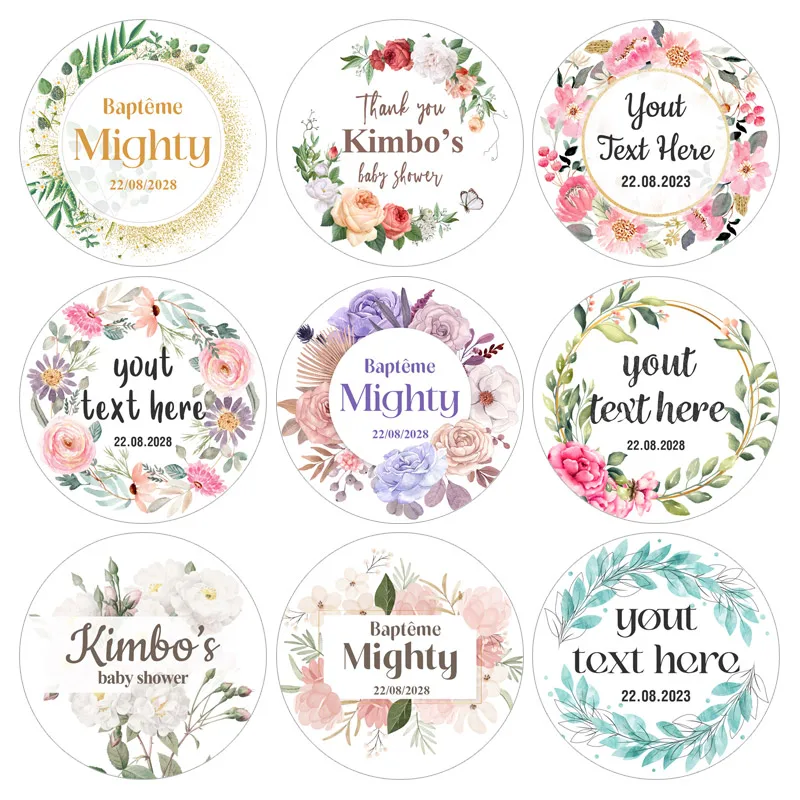 Custom Baby Shower Girl Boy Birthday Baptism Name Label Stickers Personalized Floral Themed Thank You Wedding Party Gift Sticker
Custom Baby Shower Girl Boy Birthday Baptism Name Label Stickers Personalized Floral Themed Thank You Wedding Party Gift Sticker