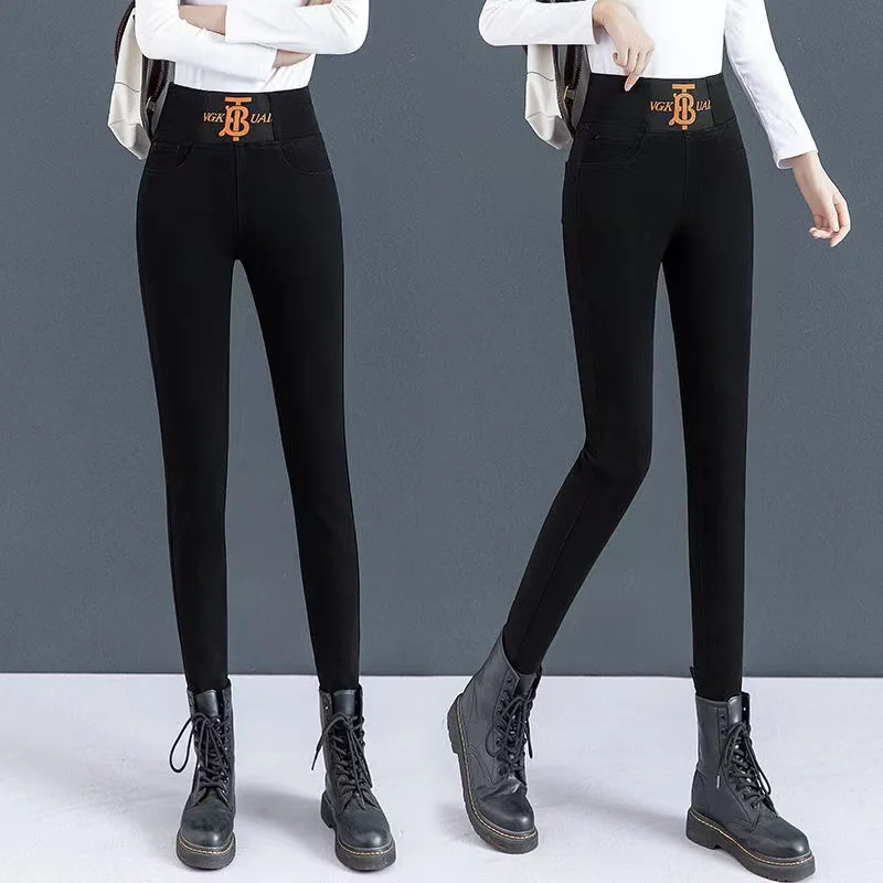 Vintage High waist skinny denim pencil pants Women's large size casual Stretch jeans female Elastic wais street wear trousers
Vintage High waist skinny denim pencil pants Women's large size casual Stretch jeans female Elastic wais street wear trousers