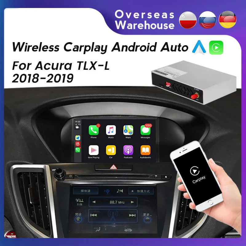 Fellostar Wireless Apple CarPlay Box Car Multimedia GPS Interface For Acura TLX-L 2018-2019 support mirror link Android Auto 
Fellostar Wireless Apple CarPlay Box Car Multimedia GPS Interface For Acura TLX-L 2018-2019 support mirror link Android Auto