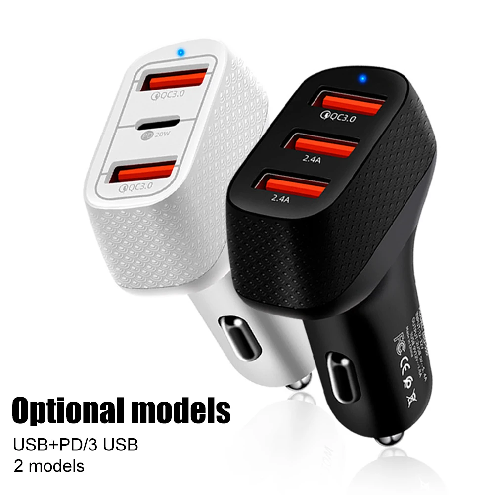 PD 20W Car Charger USB Charger Adapter 2.4A Fast Charging 3 USB Outputs Cigarette Socket Adapter for iPhone 13 Pro Max Xiaomi
PD 20W Car Charger USB Charger Adapter 2.4A Fast Charging 3 USB Outputs Cigarette Socket Adapter for iPhone 13 Pro Max Xiaomi