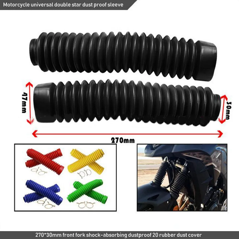 2Pcs 20 Section Motorcycle Rubber Cover Universal Dustproof Rubber Front Motor Fork Cover Gaiters Boots Motorcycle Accessories
2Pcs 20 Section Motorcycle Rubber Cover Universal Dustproof Rubber Front Motor Fork Cover Gaiters Boots Motorcycle Accessories