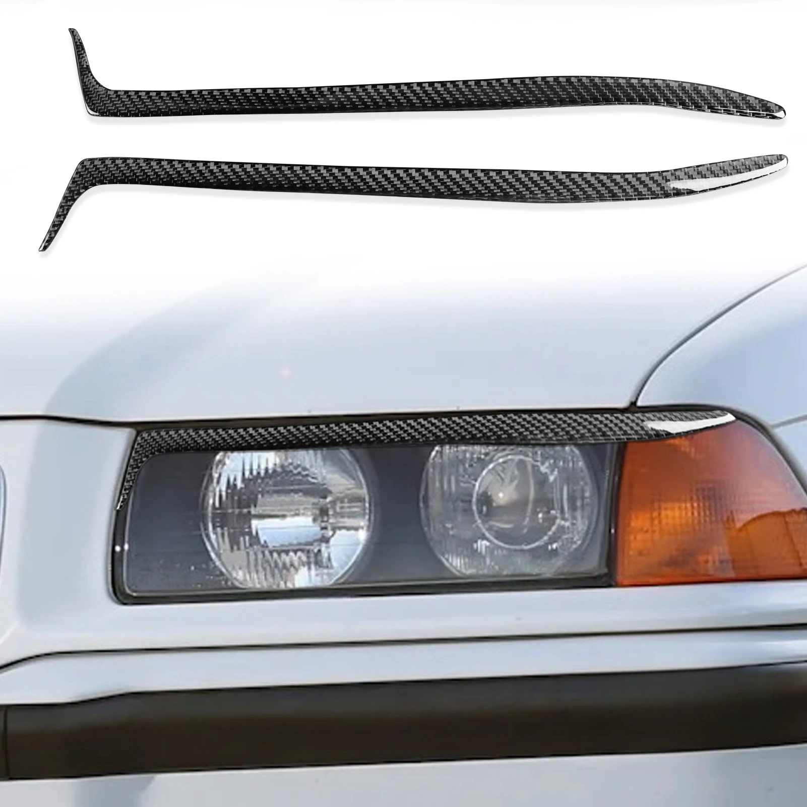 Наклейка для автомобильной фары для BMW E36 1992-1998, наклейка для бровей, ресниц, Накладка для ресниц, накладка из углеродного волокна для тюнинга, наклейка для автомобиля, внешняя
Наклейка для автомобильной фары для BMW E36 1992-1998, наклейка для бровей, ресниц, Накладка для ресниц, накладка из углеродного волокна для тюнинга, наклейка для автомобиля, внешняя