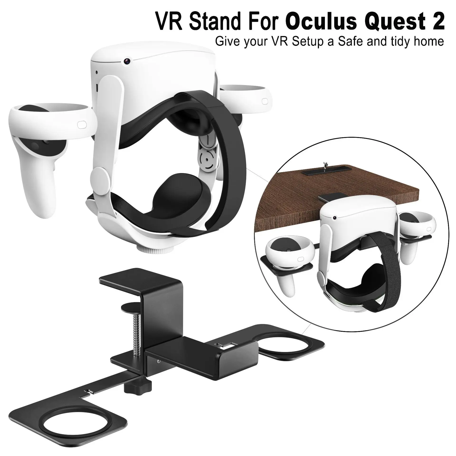 Aluminum Alloy VR Stand for Meta Quest Pro Table-side All-in-one VR Storage Pylon Rack for Oculus Quest 2 VR Accessories
Aluminum Alloy VR Stand for Meta Quest Pro Table-side All-in-one VR Storage Pylon Rack for Oculus Quest 2 VR Accessories