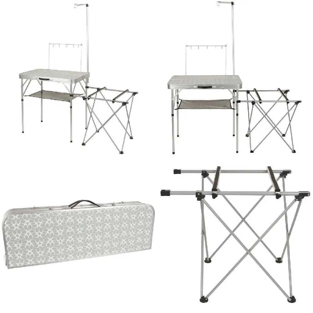Compactly Designed High-Quality Portable Folding Camp Kitchen Table for Outdoor Travel Use
Compactly Designed High-Quality Portable Folding Camp Kitchen Table for Outdoor Travel Use
