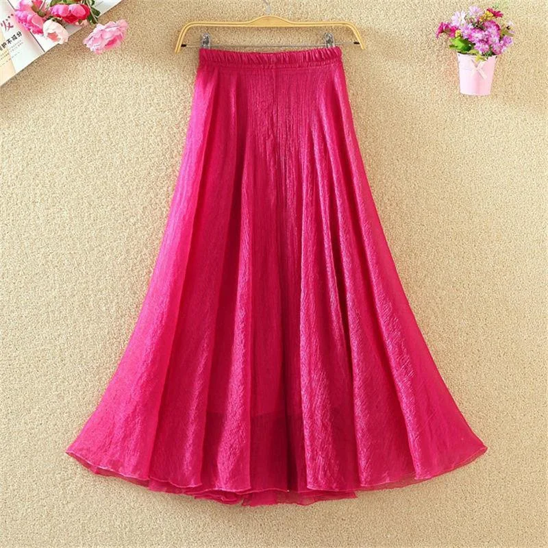 New Half-length Skirt, Large-swing Skirt, Female High-waisted Skirt, Thin Group Summer Chiffon Skirt, Mid-length
New Half-length Skirt, Large-swing Skirt, Female High-waisted Skirt, Thin Group Summer Chiffon Skirt, Mid-length